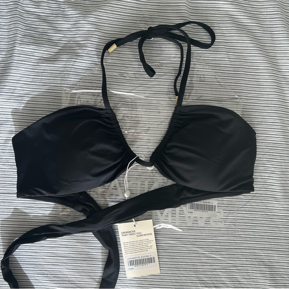 Monday Swimwear Black Bikini Set